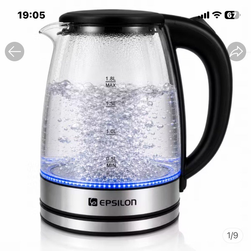 Chaleira elétrica Epsilon · 1,8 L